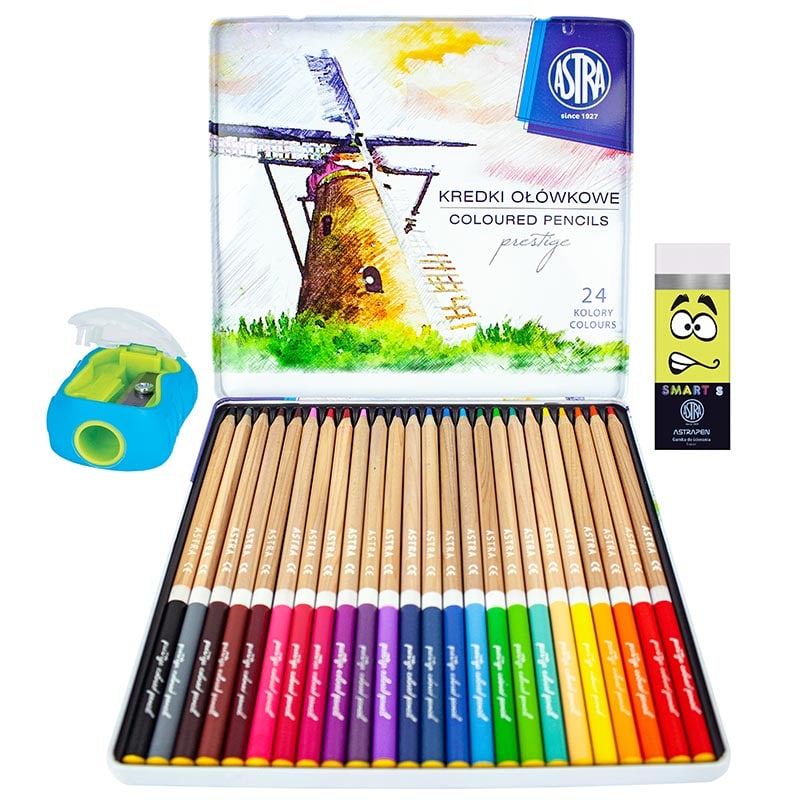 24 drawing pencil set bundle